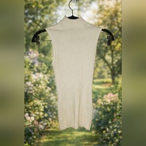 Madewell Ribbed Sleeveless Top - Cream